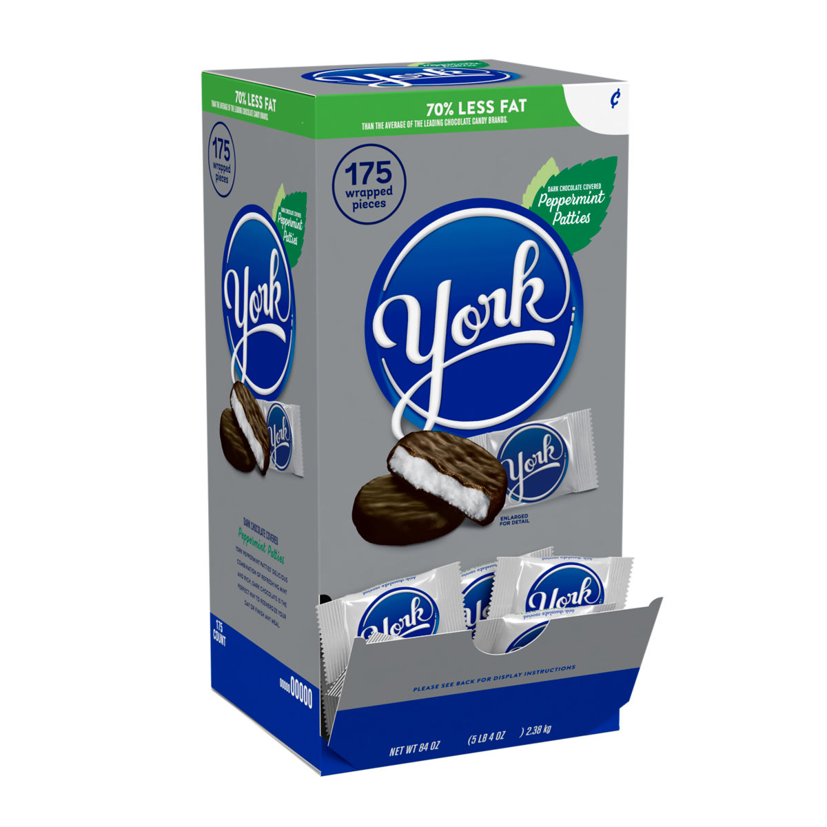 York Peppermint Pattie Changemaker 48 Oz.175 Ct., Display Ready
